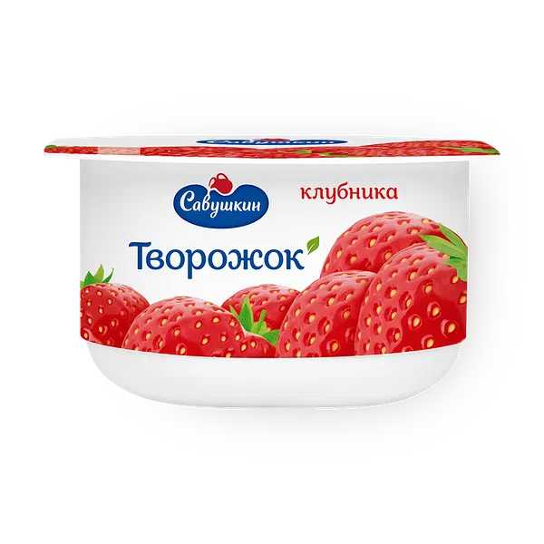 Творожок «Савушкин» 3,5% клубника