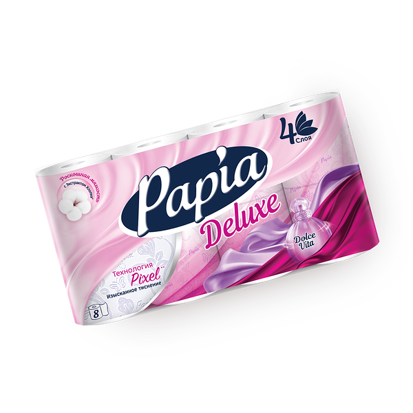 Туалетная бумага Papia Deluxe Dolce Vita 4 слоя