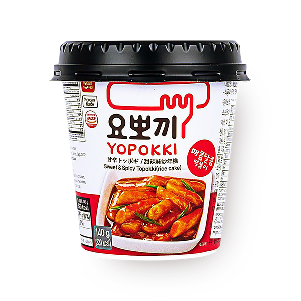 Рисовые палочки Yopokki Токпокки со сладко-острым соусом