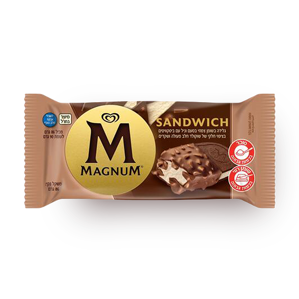 Magnum Vanilla Almond Sandwich  ice cream bar