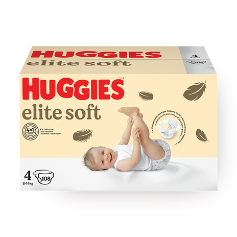 Подгузники Huggies Elite Soft 4 размер 8-14 кг