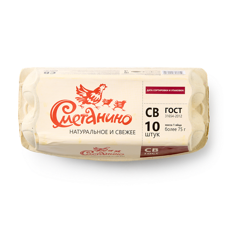 Яйцо куриное СВ «Сметанино» коричневые