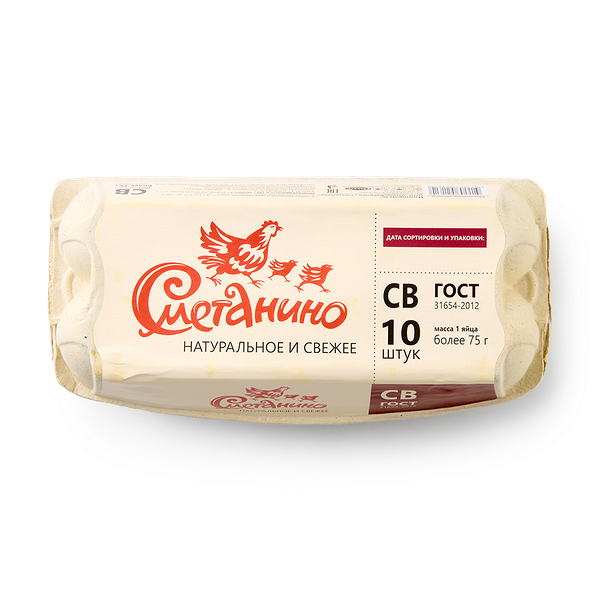 Яйцо куриное СВ «Сметанино» коричневые
