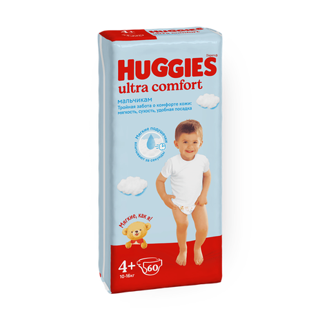Подгузники Huggies Ultra Comfort 4+ 10-16 кг