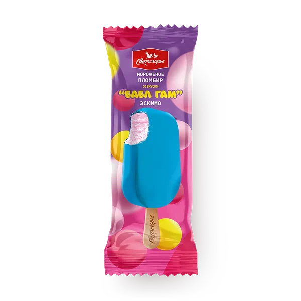 Мороженое Бабл гам «Свитлогорье» дыня, арбуз и малина
