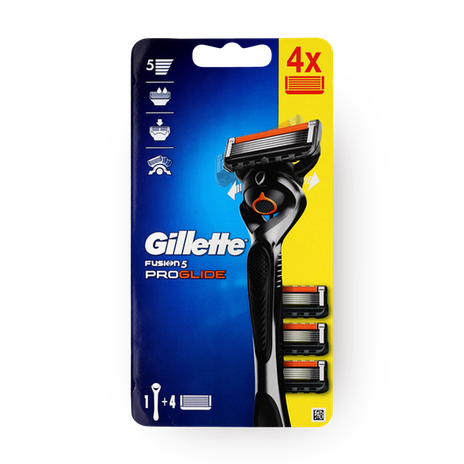 Gillette Proglide handle + 4 knives