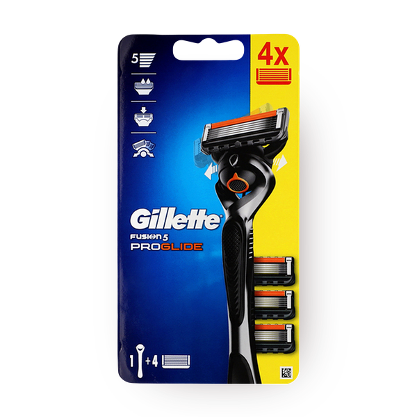 Gillette Proglide handle + 4 knives