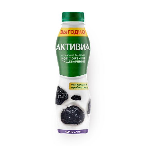 Биойогурт питьевой «Активиа» чернослив