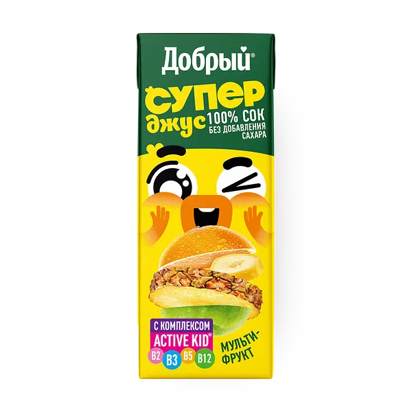 Сок Супер Джус «Добрый» мультифрукт с 11 месяцев