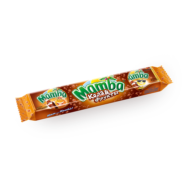 Конфеты жевательные Mamba кола и фрукты