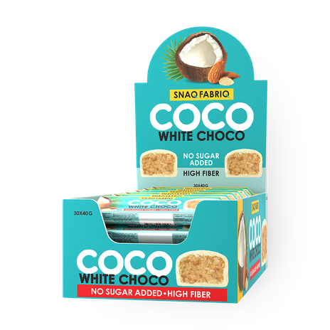 Батончик протеиновый Snaq Fabriq Coco кокос в белом шоколаде без сахара