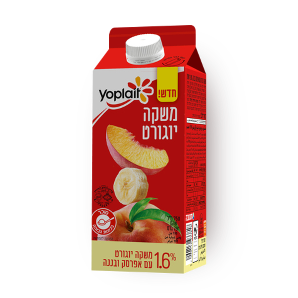 משקה יופלה אפרסק ובננה 1.6%