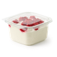 Десерт со вкусом мороженого Семифредо с малиной