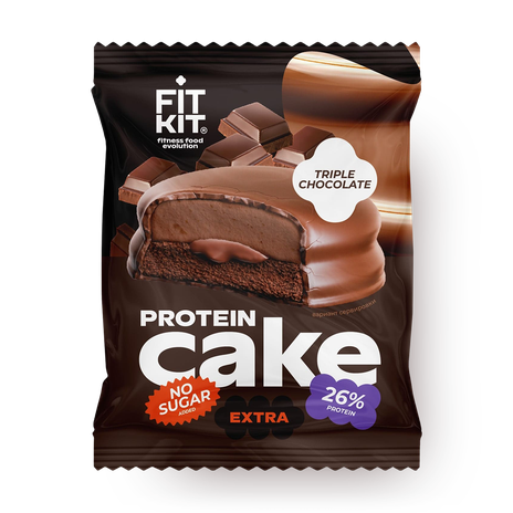 Десерт глазированный Fit Kit Тройной шоколад