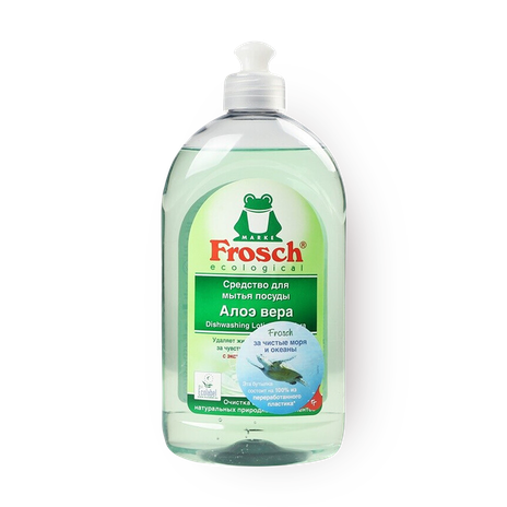 Очищающий бальзам-гель для посуды Frosch Алоэ Вера