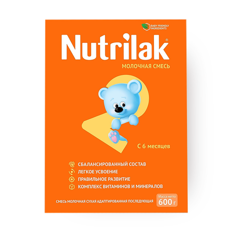 Смесь молочная сухая Nutrilak 2 с 6 месяцев