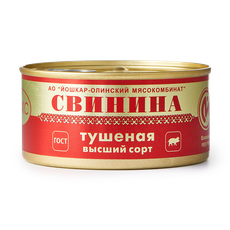 Свинина тушёная Люкс «Йошкар-Олинский Мк», 325 г — купить с доставкой ...