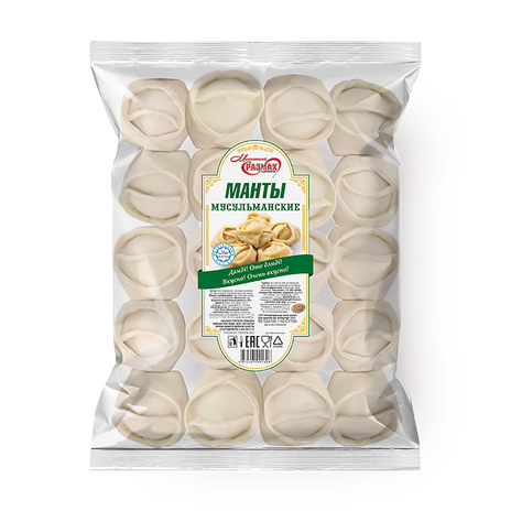 Манты Мусульманские «Максимальный размах» замороженные