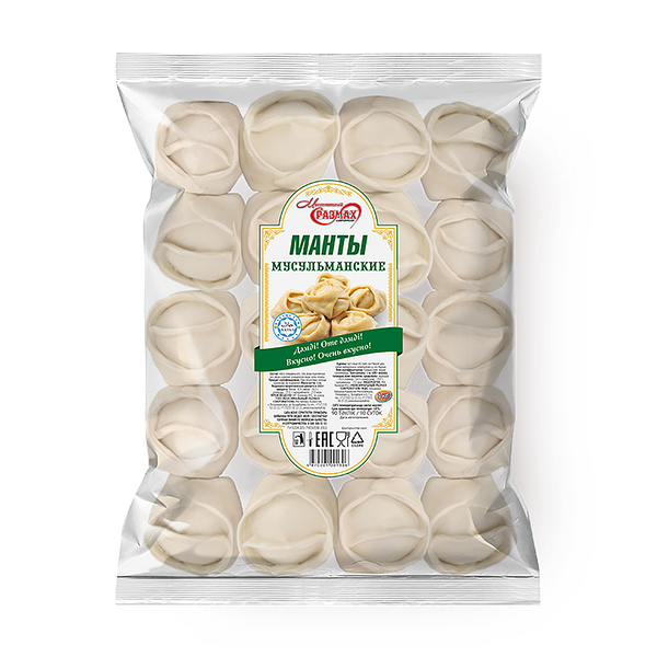 Манты Мусульманские «Максимальный размах» замороженные