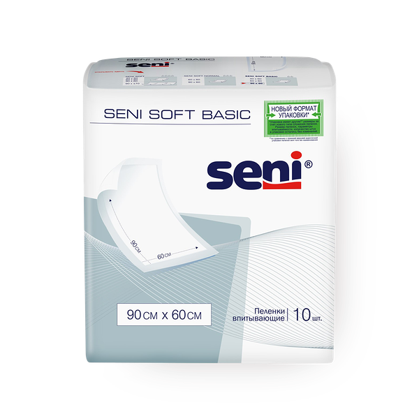 Пелёнки Seni Soft Basic одноразовые 90 x 60 см