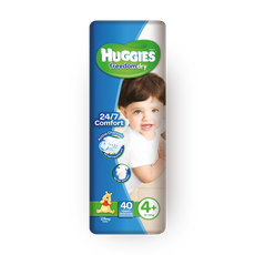 Huggies Freedom Dry diapers, size 4+