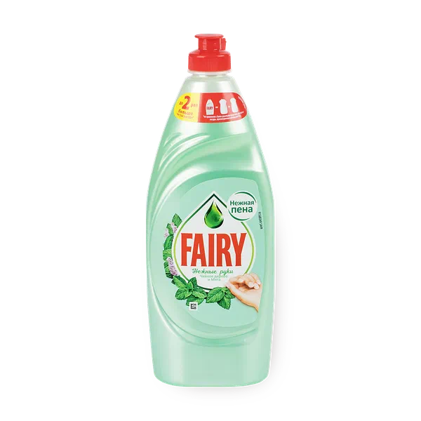 Средство для мытья посуды Fairy Нежные руки Чайное дерево и мята