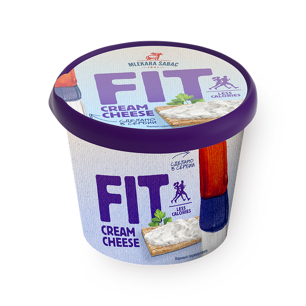 Сыр сливочный Mlekara Sabac Fit Cream Cheese 60%