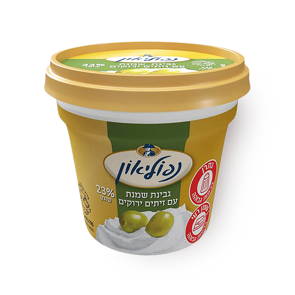 Napoleon with green olives cream cheese 24%