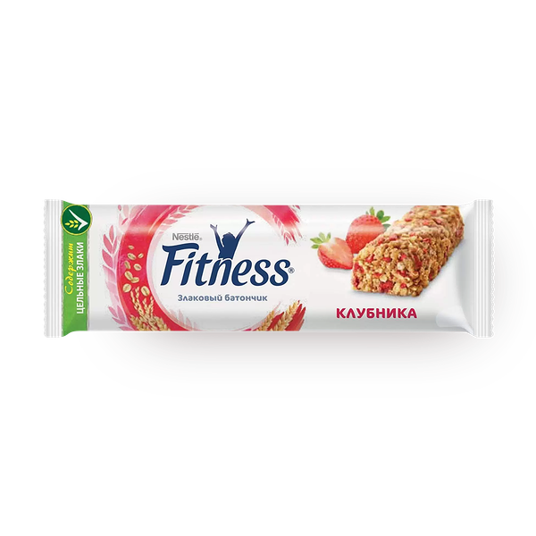Батончик злаковый Fitness клубника