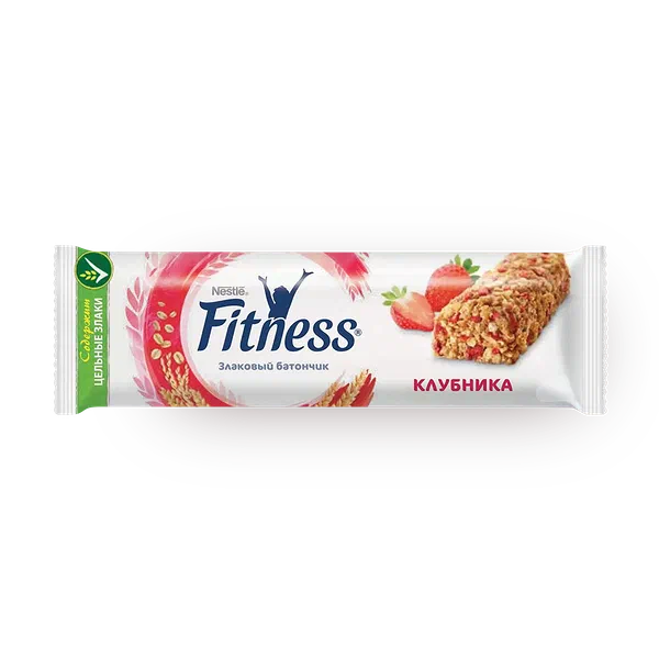 Батончик злаковый Fitness клубника