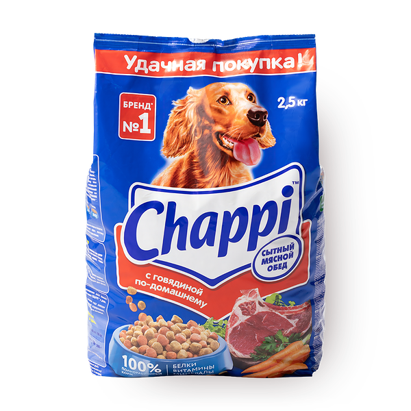 Сухой корм для собак Chappi Мясное изобилие с овощами и травами