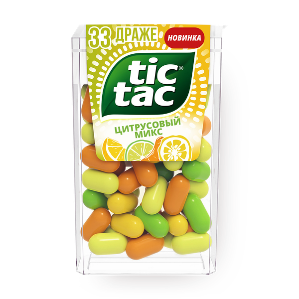 Драже Tic Tac Цитрусовый микс