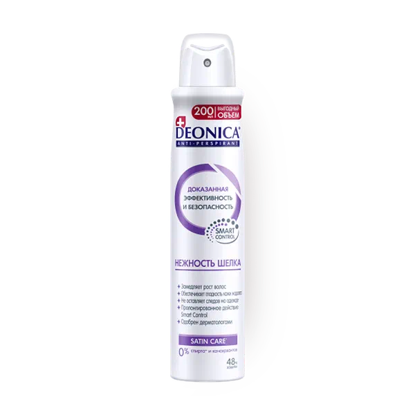 Дезодорант-антиперспирант Deonica Нежность шелка, спрей