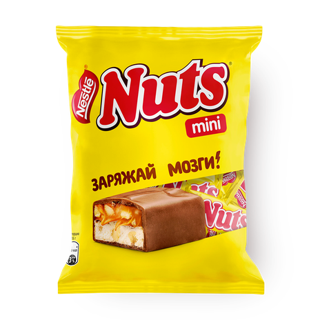 Батончики Nuts Mini с фундуком и арахисом