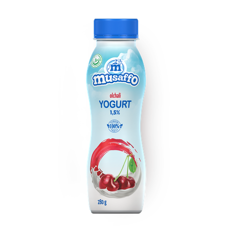 Йогурт питьевой Musaffo со вкусом вишни 1,5%