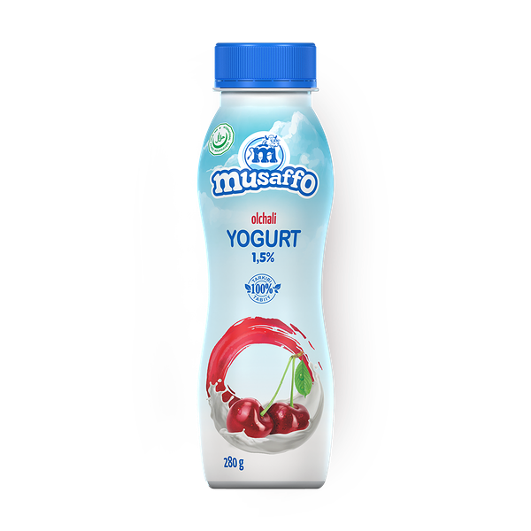 Йогурт питьевой Musaffo со вкусом вишни 1,5%