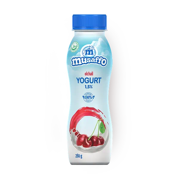 Йогурт питьевой Musaffo со вкусом вишни 1,5%