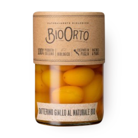 ביו-אורטו עגבניות שרי צהובות משומרות