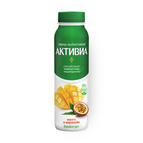 Йогурт питьевой Activia манго-маракуйя