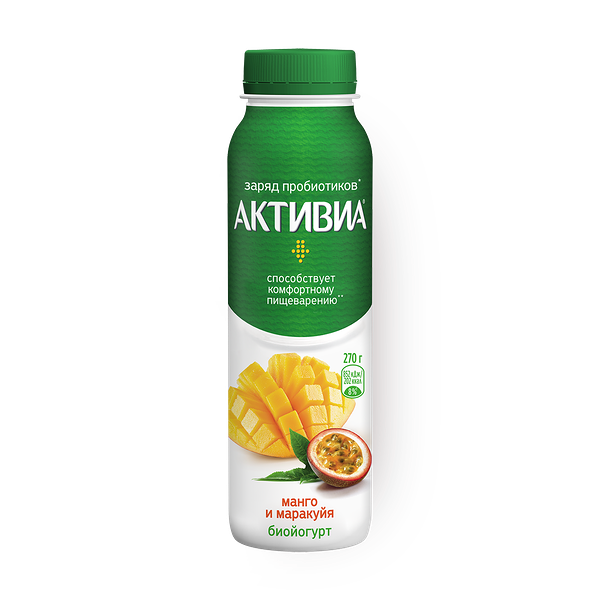 Йогурт питьевой Activia манго-маракуйя