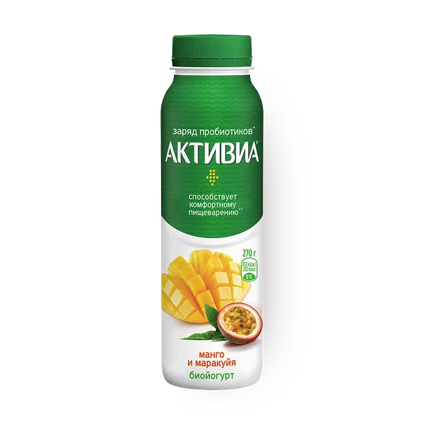 Йогурт питьевой Activia манго-маракуйя