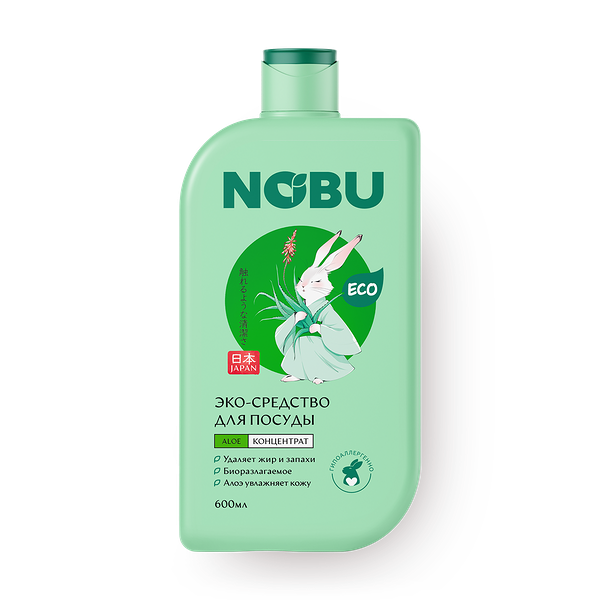 Экосредство для посуды Nobu с экстрактом Алоэ концентрат