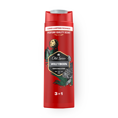 Гель для душа и шампунь 3в1 Old Spice Wolfthorn