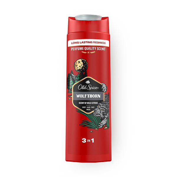 Гель для душа и шампунь 3в1 Old Spice Wolfthorn