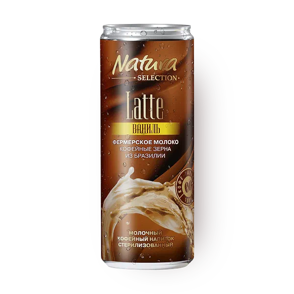 Напиток кофейный молочный Natura Selection Latte ваниль стерилизованный