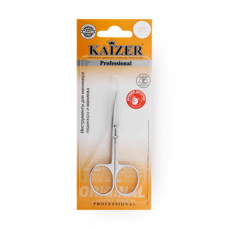 Ножницы маникюрные Kaizer закругленные серебро