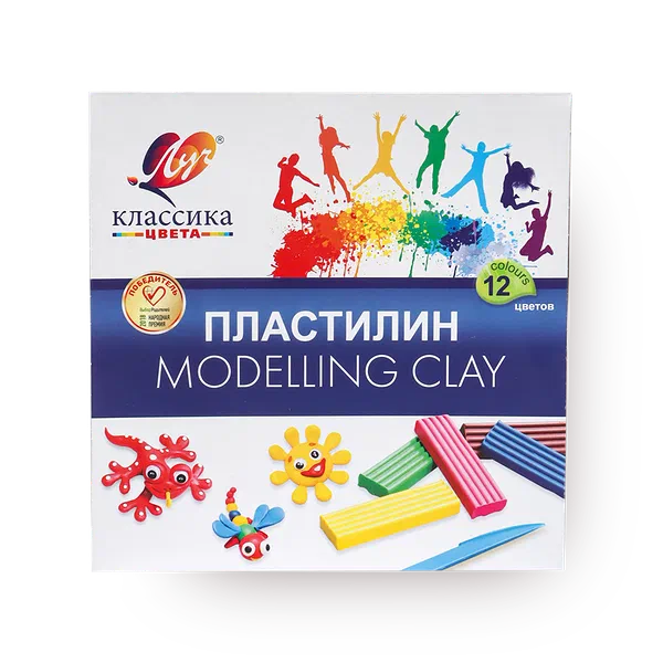 Пластилин детский «Луч» Классика 12 цветов
