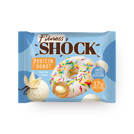 Донат Fitness Shock с ванильной начинкой