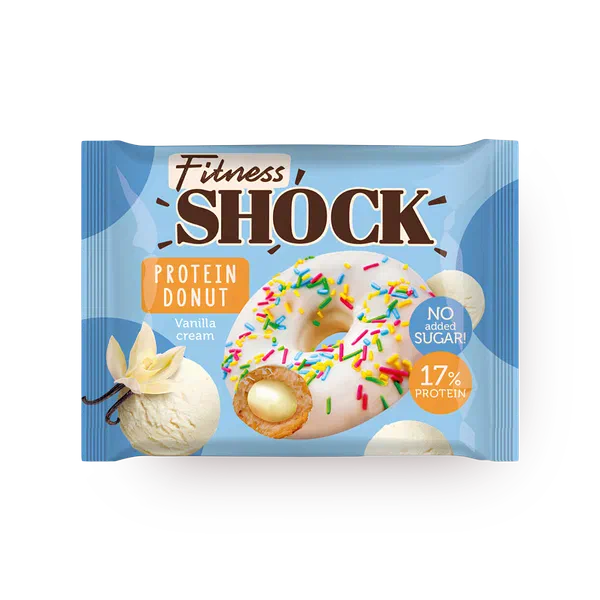 Донат Fitness Shock с ванильной начинкой