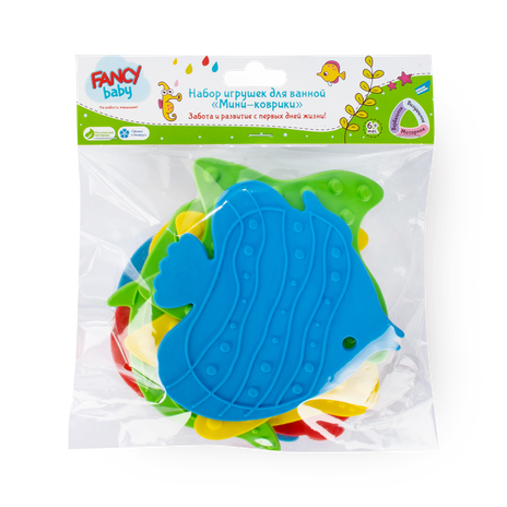 Игрушки для ванной Fancy Baby Мини-коврики
